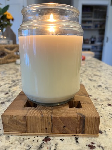 Antique oak candle - antique,